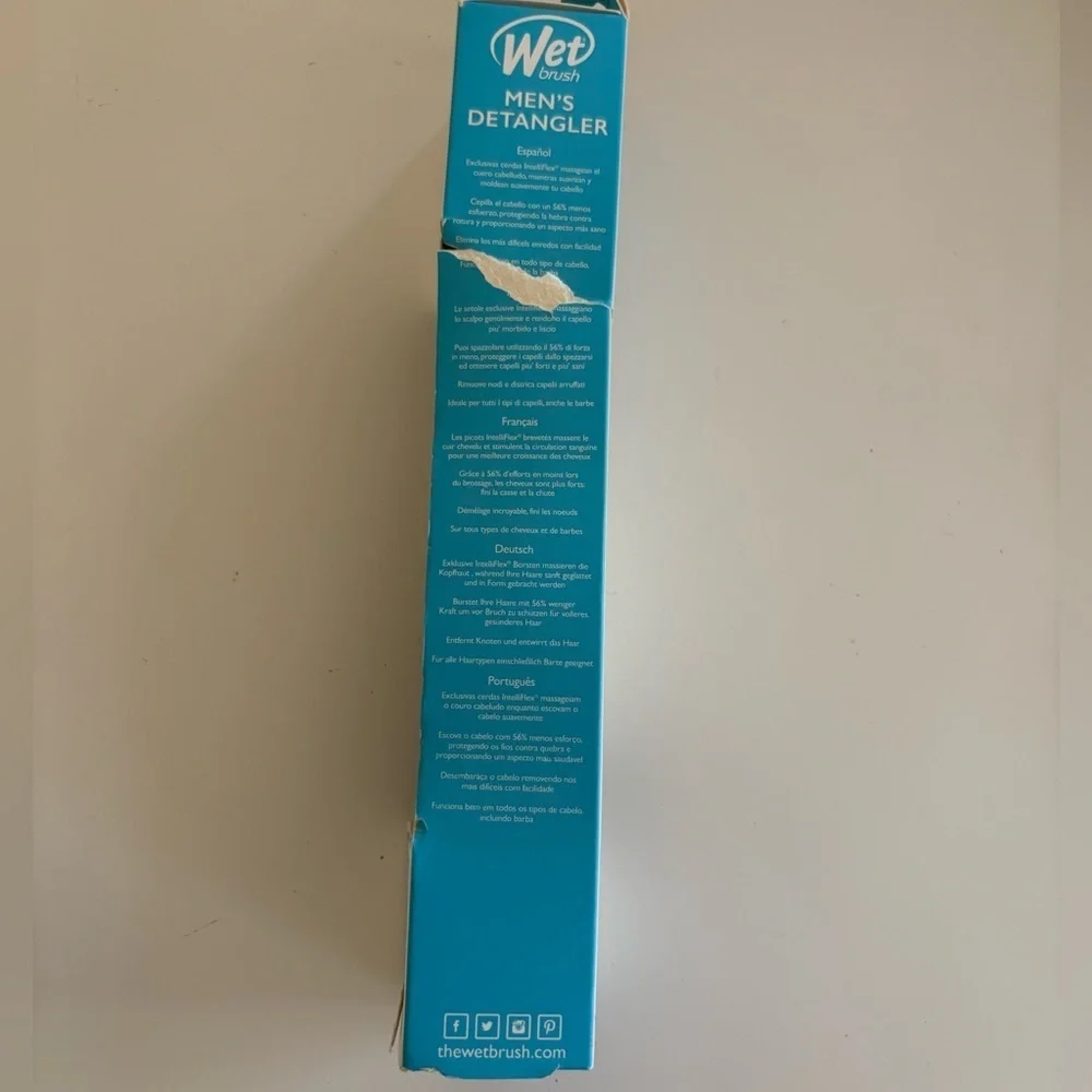 NWT Wet Brush Men’s Detangler Brush